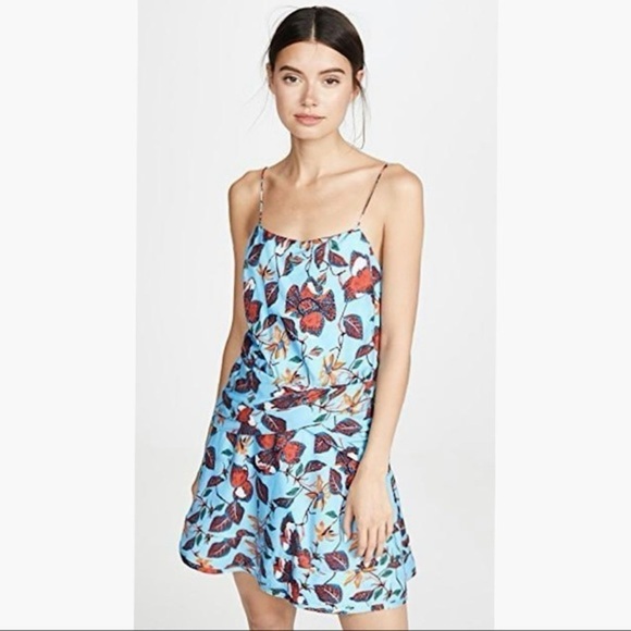 NWT Derek Lam 10 Crosby Floral-Print Mini Dress - Picture 3 of 9